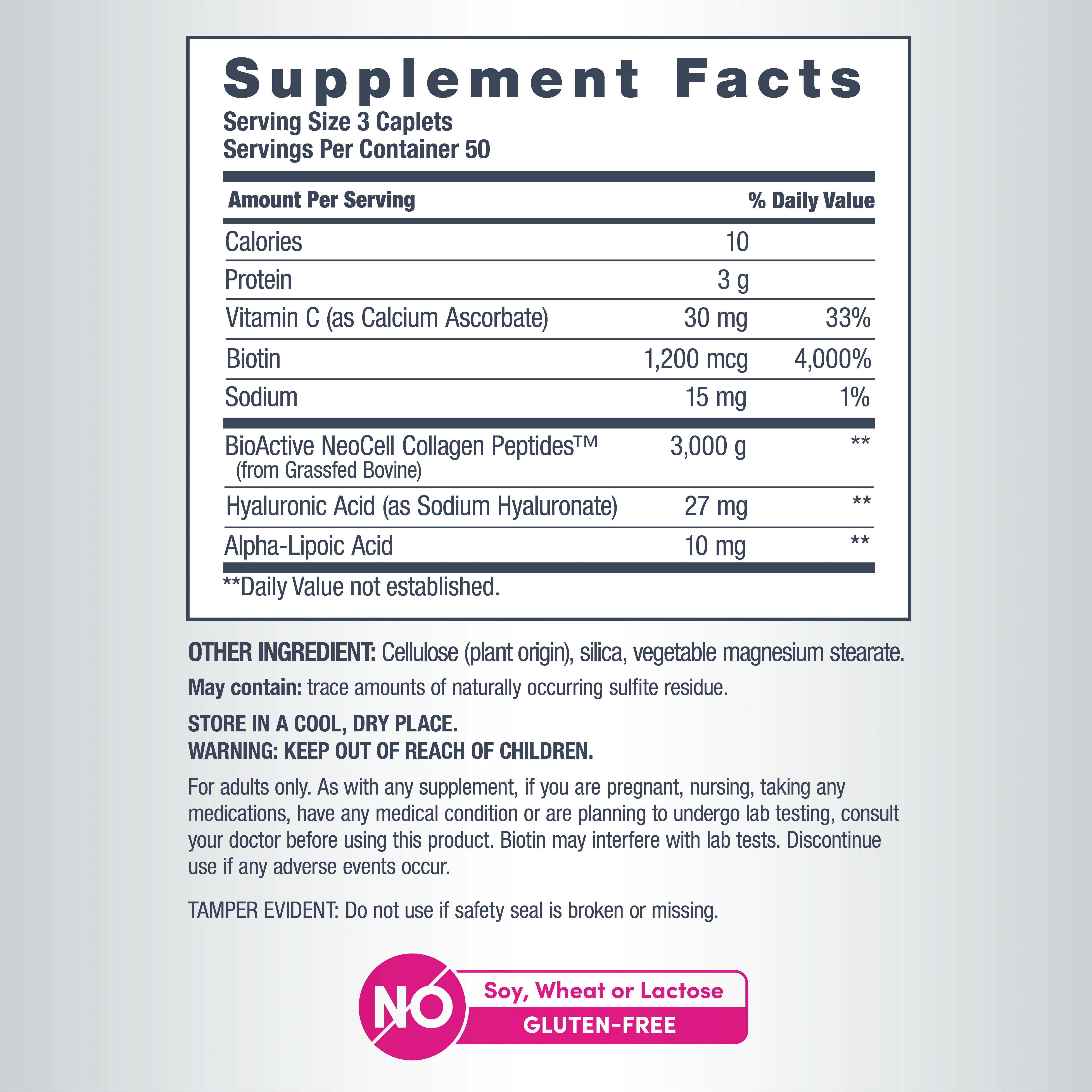 Collagen Beauty Builder, 150 Caplets - Image 3