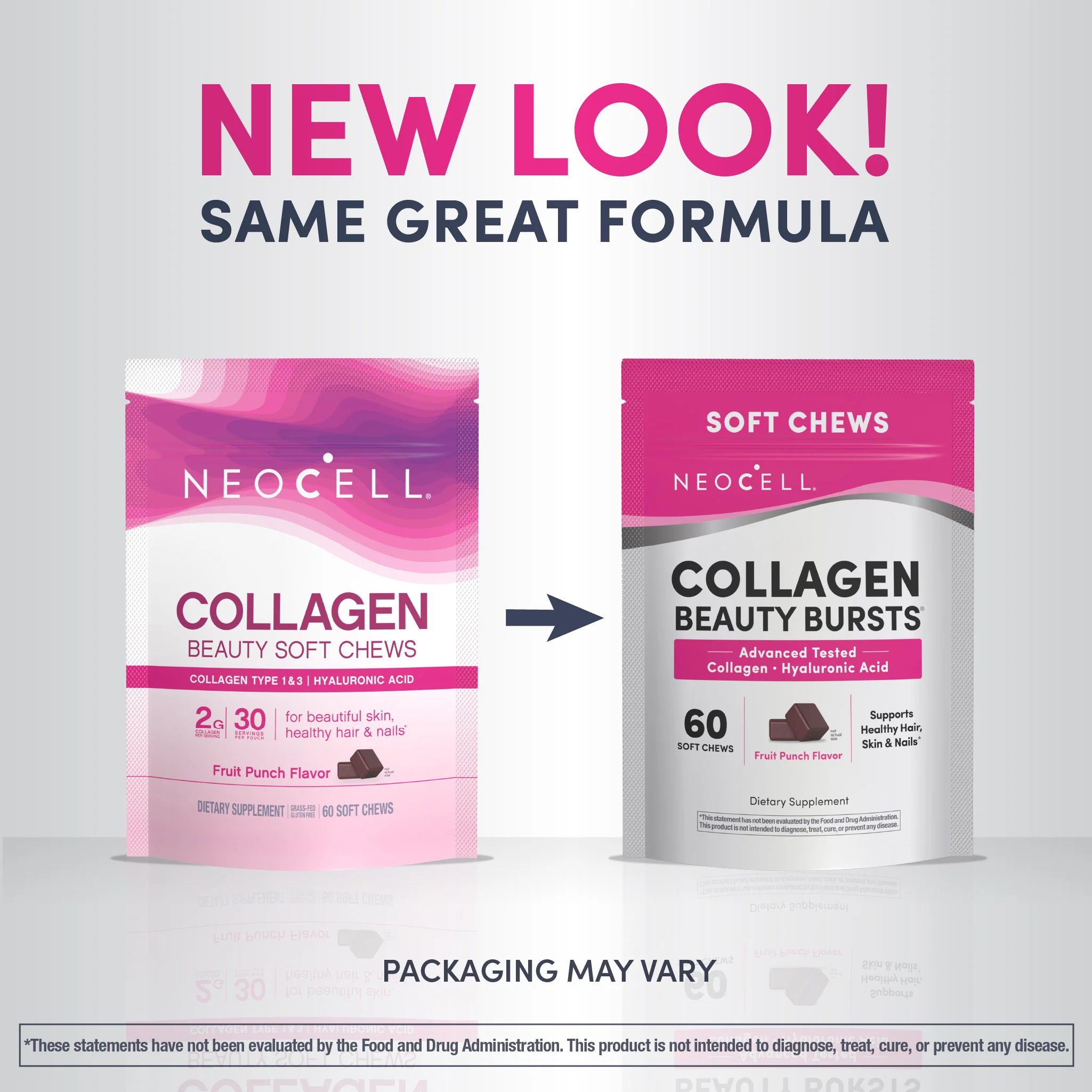 Collagen Beauty Bursts Fruit Punch Flavor, 60 Tasty Soft Chews - Image 4