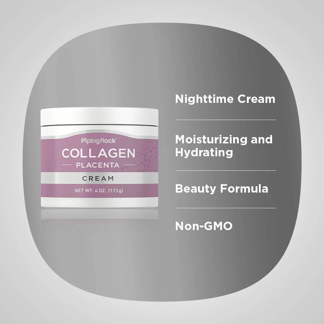 Collagen & Placenta Cream, 4 oz (113 g) Jar, 3  Jars - Image 3