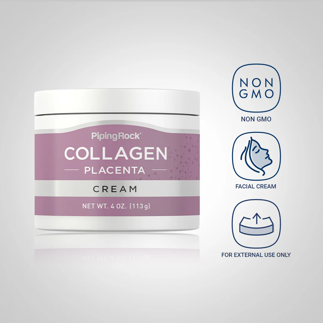 Collagen & Placenta Cream, 4 oz (113 g) Jar, 3  Jars - Image 4