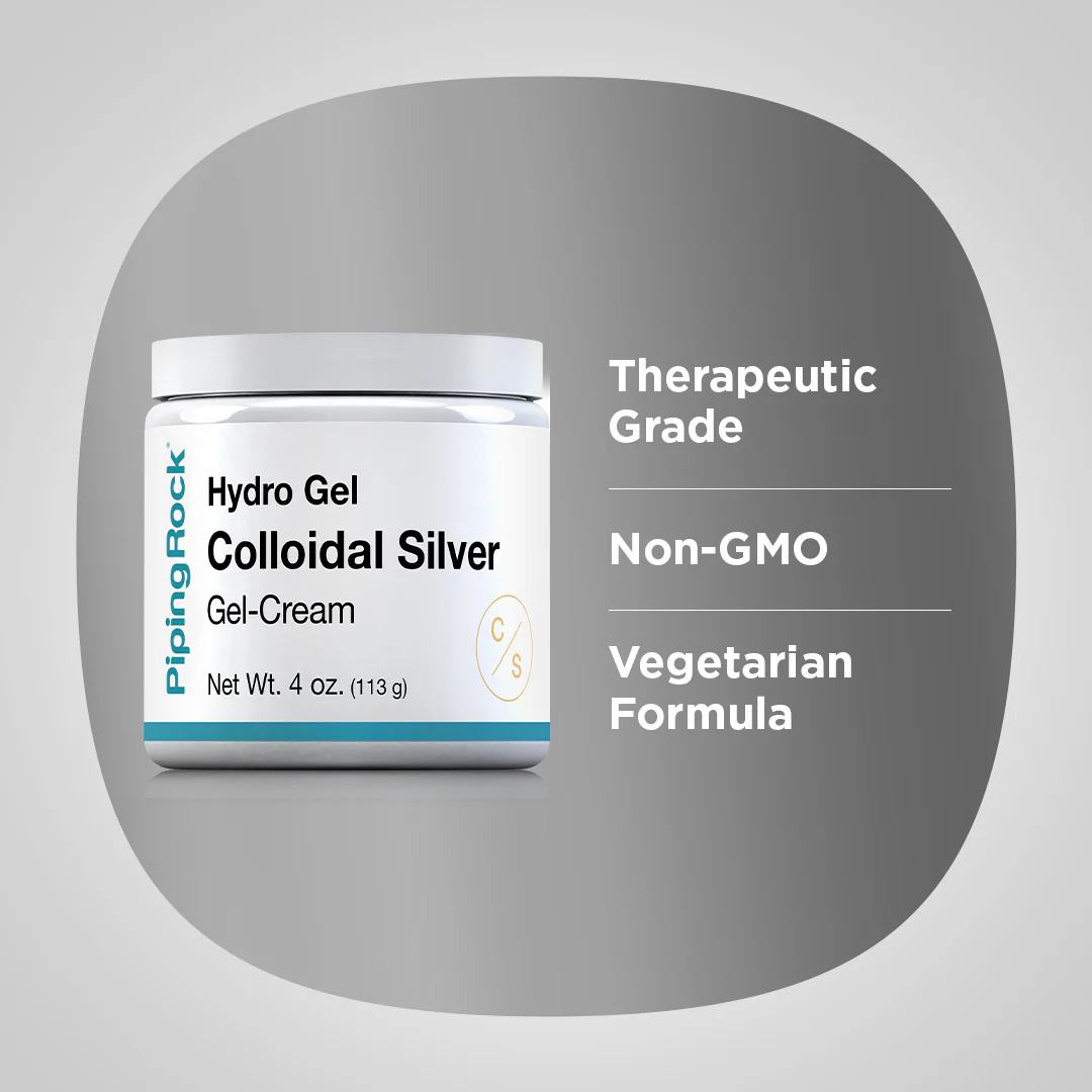 Colloidal Silver Gel Cream, 4 oz Jar - Image 4