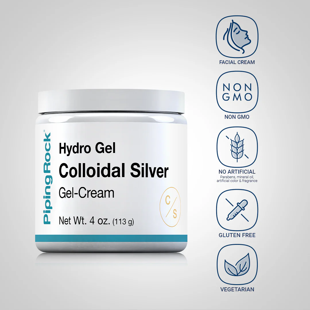 Colloidal Silver Gel Cream, 4 oz Jar - Image 5