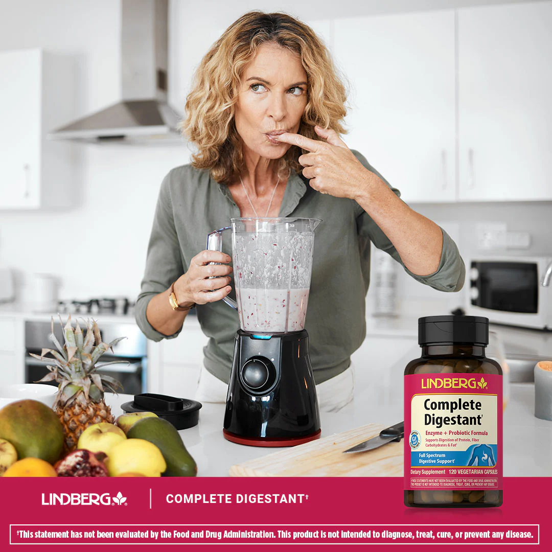Complete Digestant Multi Enzyme + Probiotic, 120 Vegetarian Capsules - Image 6