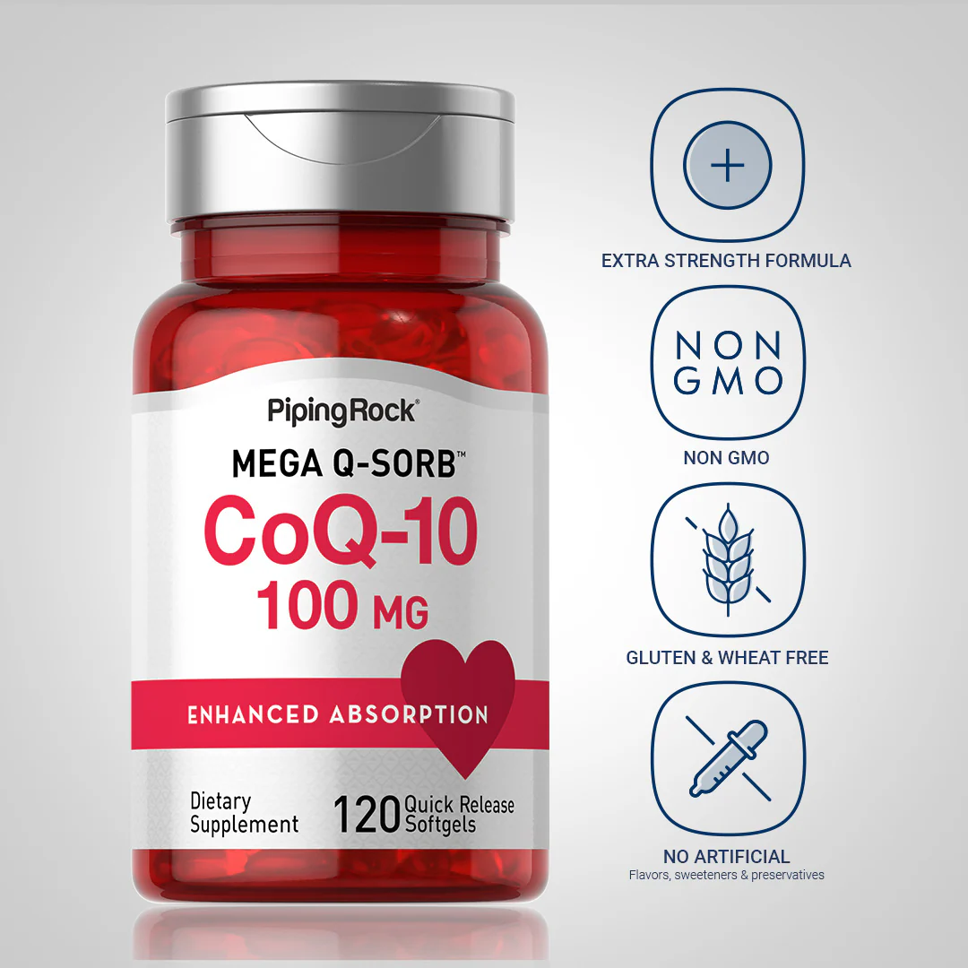 CoQ10, 100 mg, 120 Quick Release Softgels - Image 5