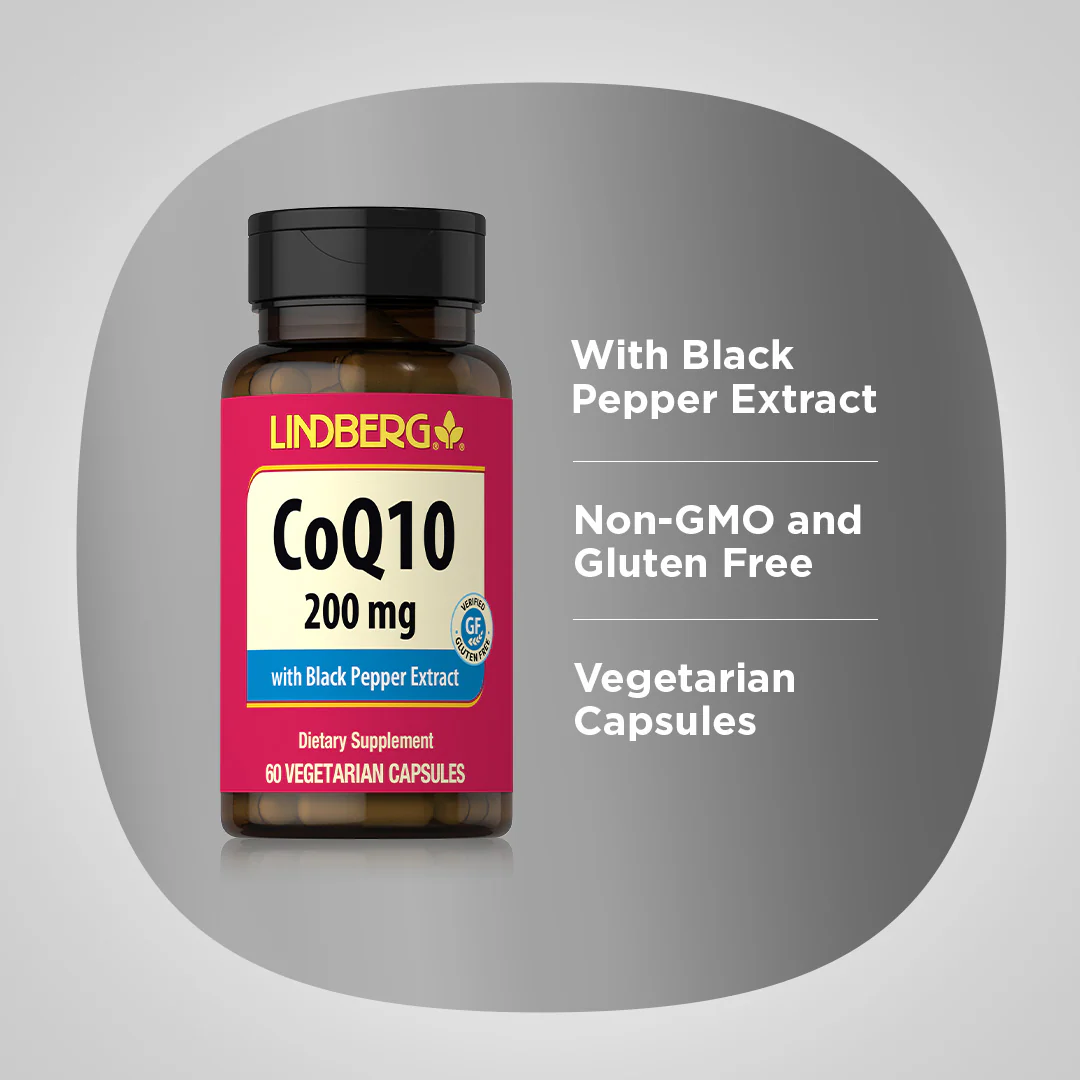 CoQ10, 200 mg, 60 Vegetarian Capsules - Image 4