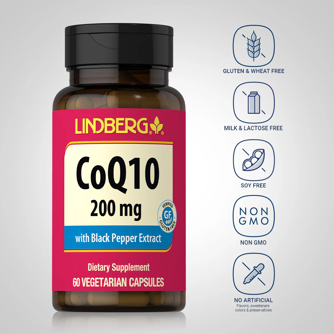 CoQ10, 200 mg, 60 Vegetarian Capsules, 2  Bottles - Image 5