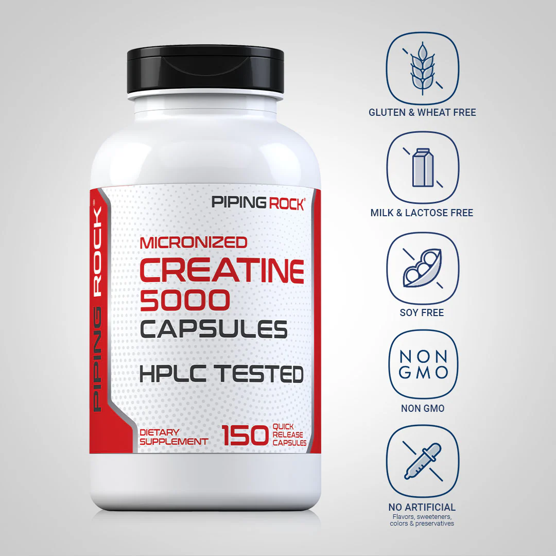 Creatine (Micronized), 5000 mg, 150 Quick Release Capsules - Image 4