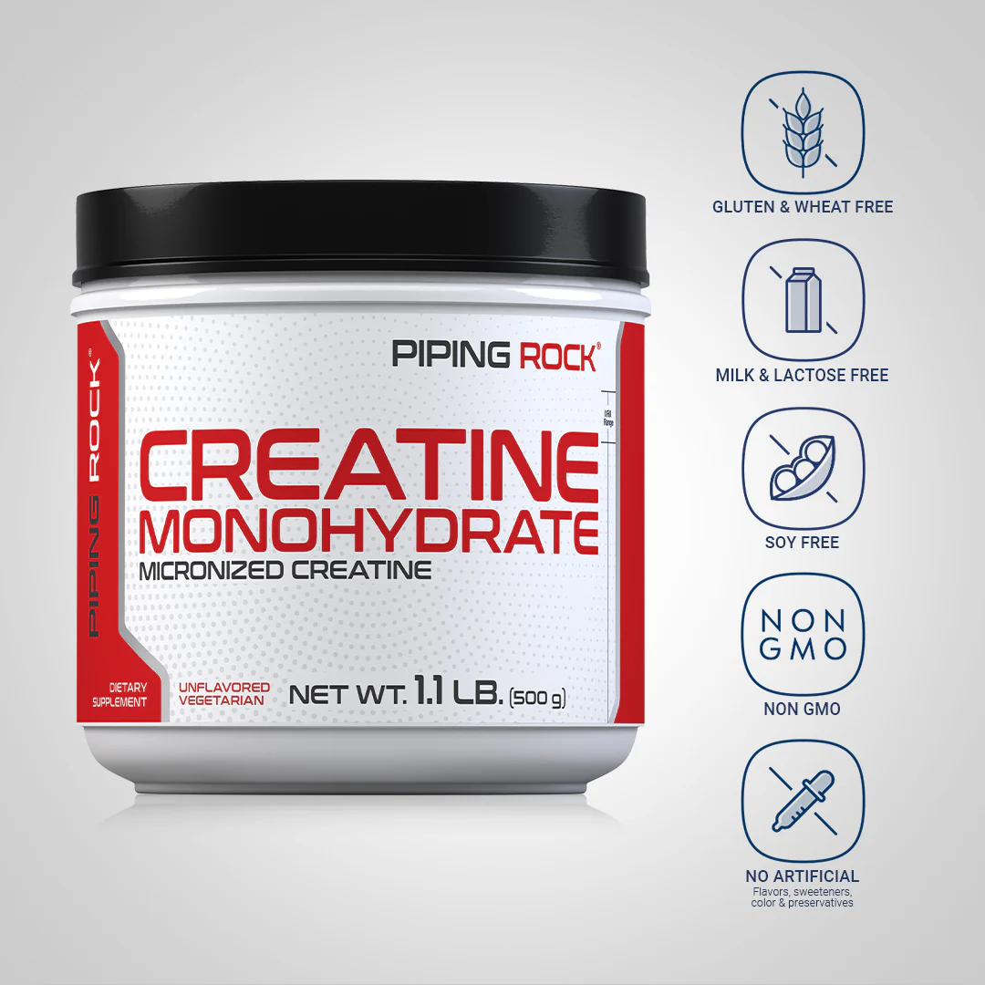 Creatine Monohydrate Micronized Powder, 5000 mg, 1.1 lb (500 g) Bottle - Image 4