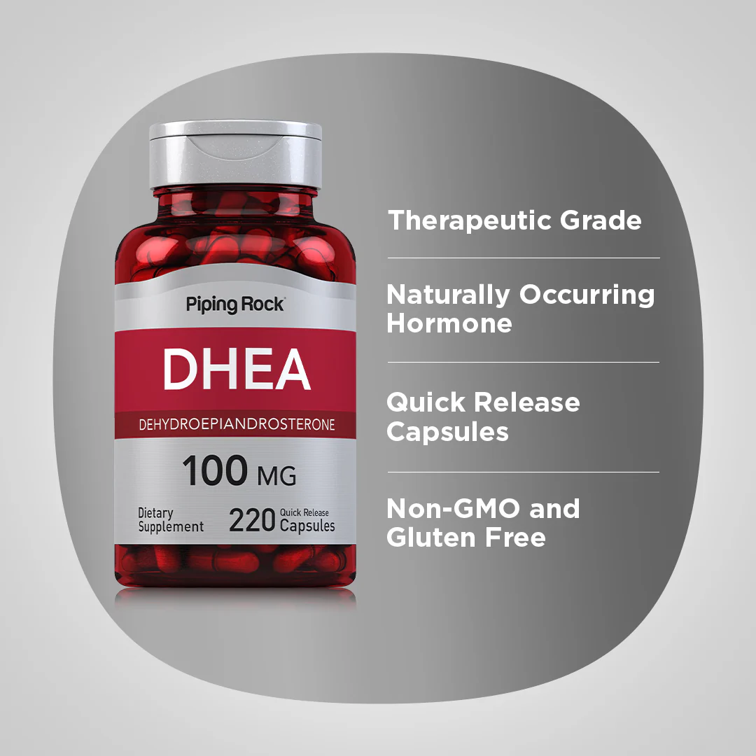 DHEA, 100 mg, 220 Quick Release Capsules - Image 4