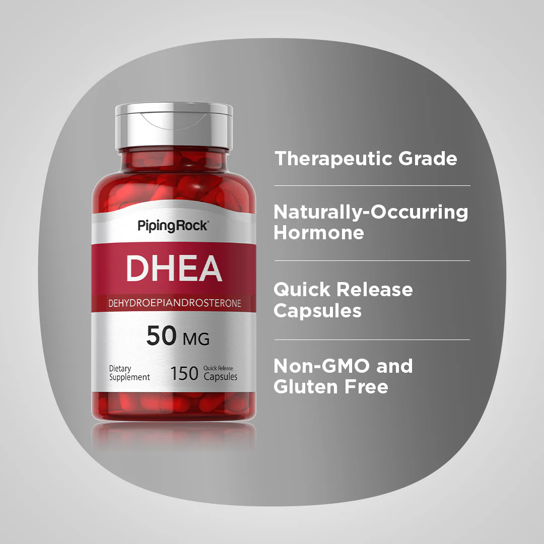 DHEA, 50 mg, 150 Quick Release Capsules, 2  Bottles - Image 4