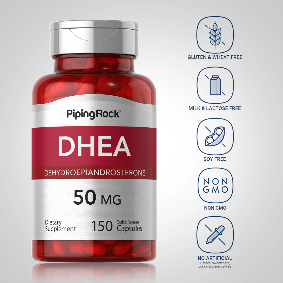 DHEA, 50 mg, 150 Quick Release Capsules, 2  Bottles - Image 5