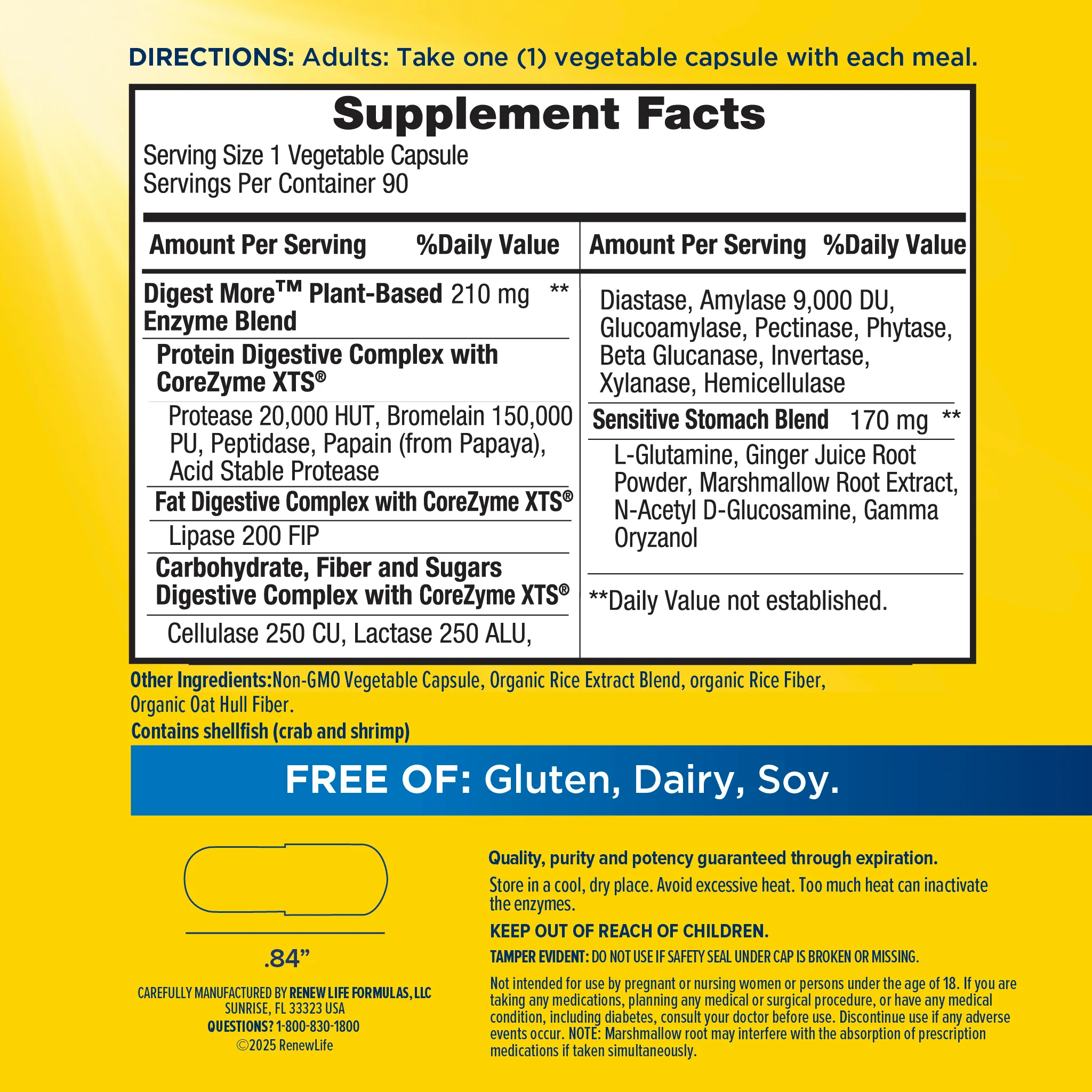 DigestMore Enzymes, 90 Vegan Capsules - Image 3