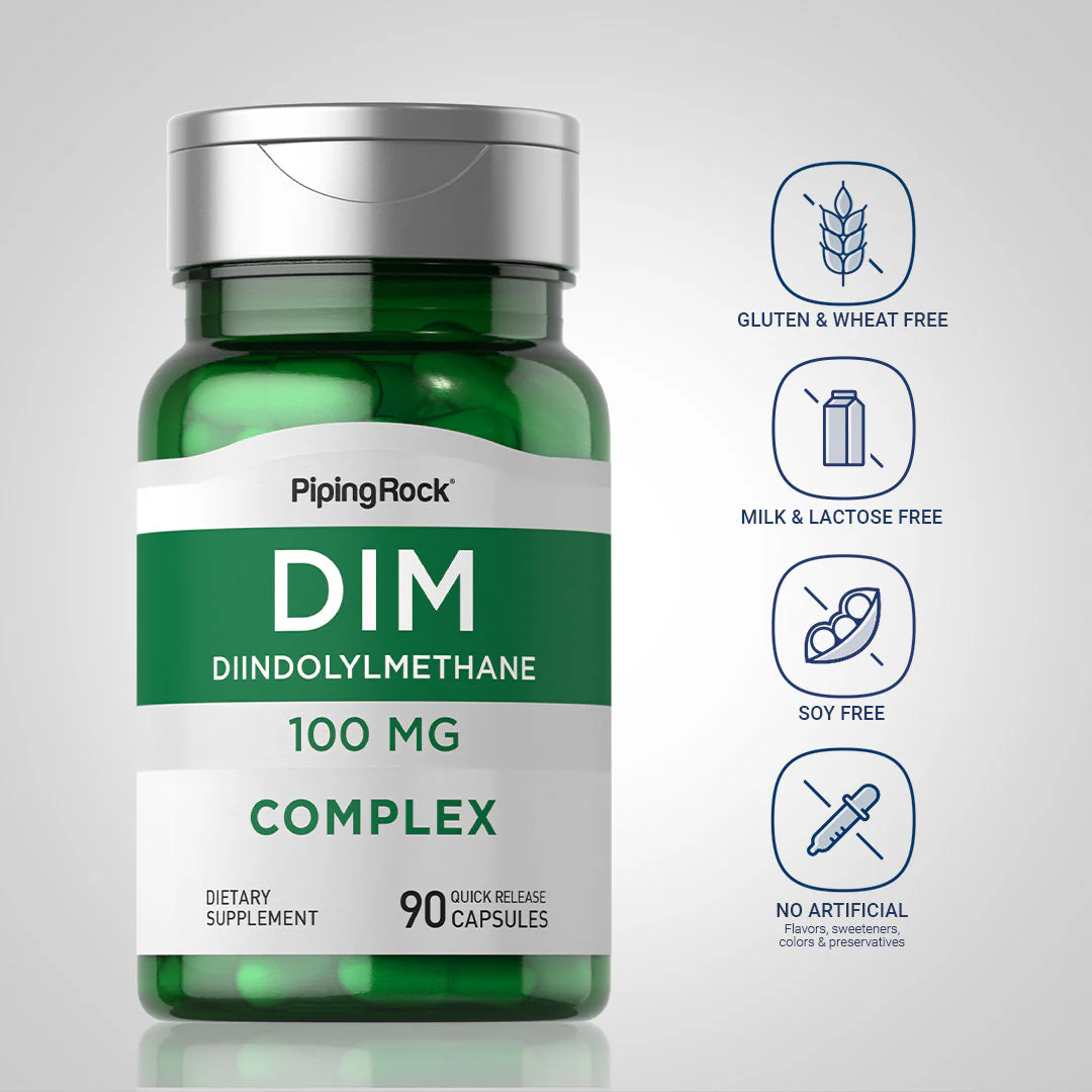 DIM Complex (diindolylmethane), 100 mg, 90 Quick Release Capsules, 2  Bottles - Image 5
