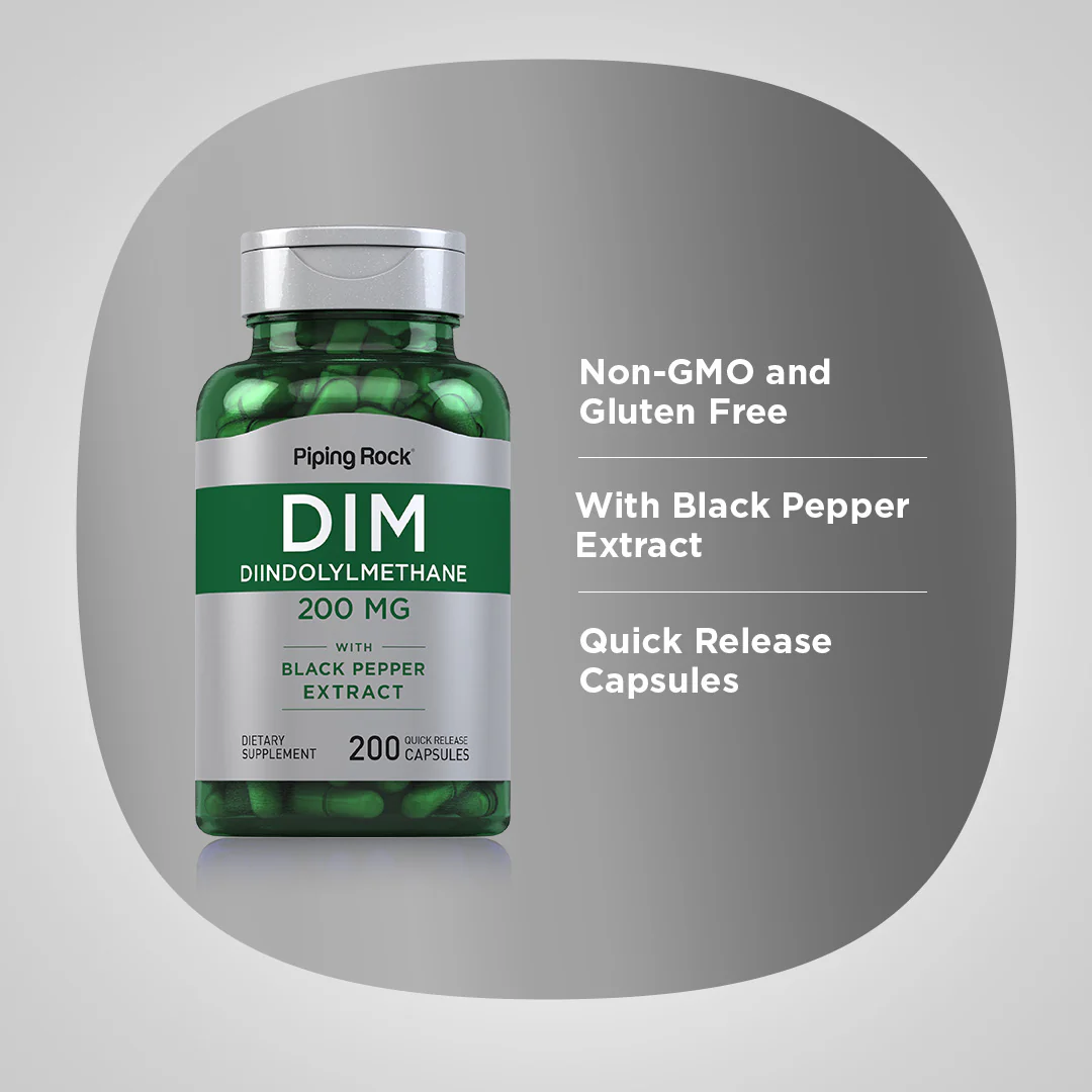 DIM (Diindolylmethane), 200 mg, 200 Quick Release Capsules - Image 4