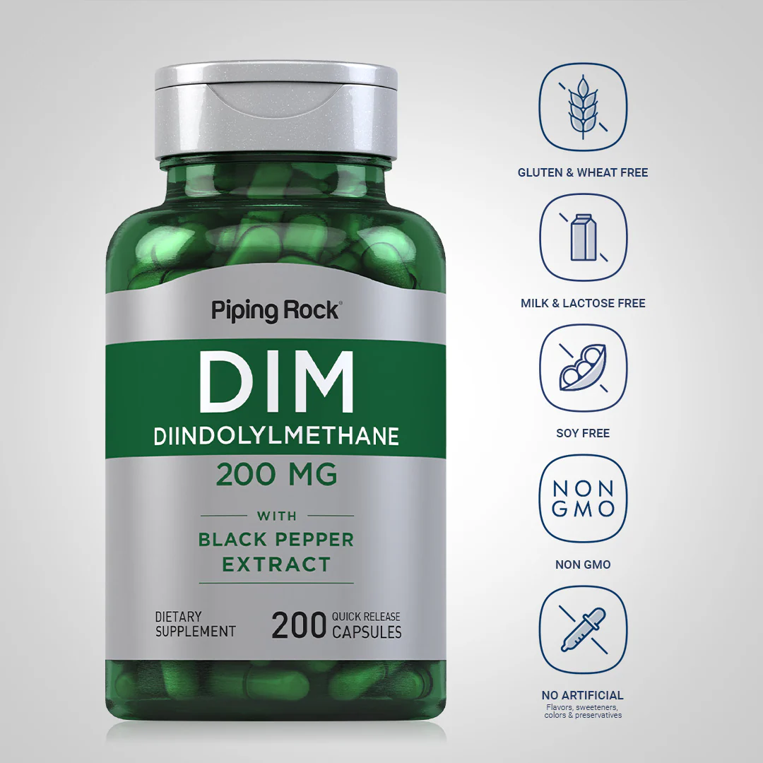 DIM (Diindolylmethane), 200 mg, 200 Quick Release Capsules - Image 5