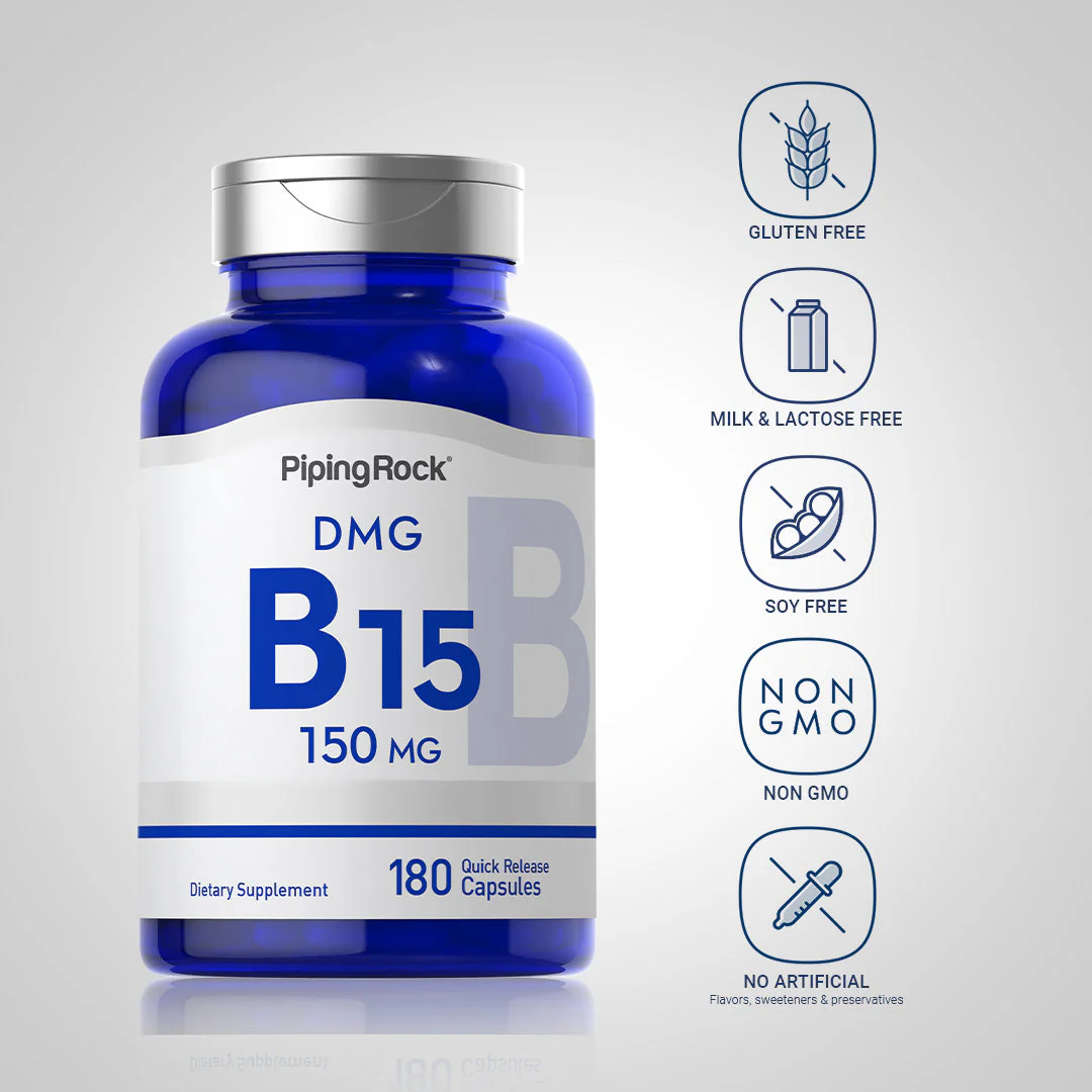 DMG (B-15), 150 mg, 180 Vegetarian Tablets, 2  Bottles - Image 5