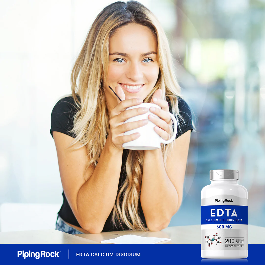EDTA Calcium Disodium, 600 mg, 200 Quick Release Capsules, 2  Bottles - Image 7