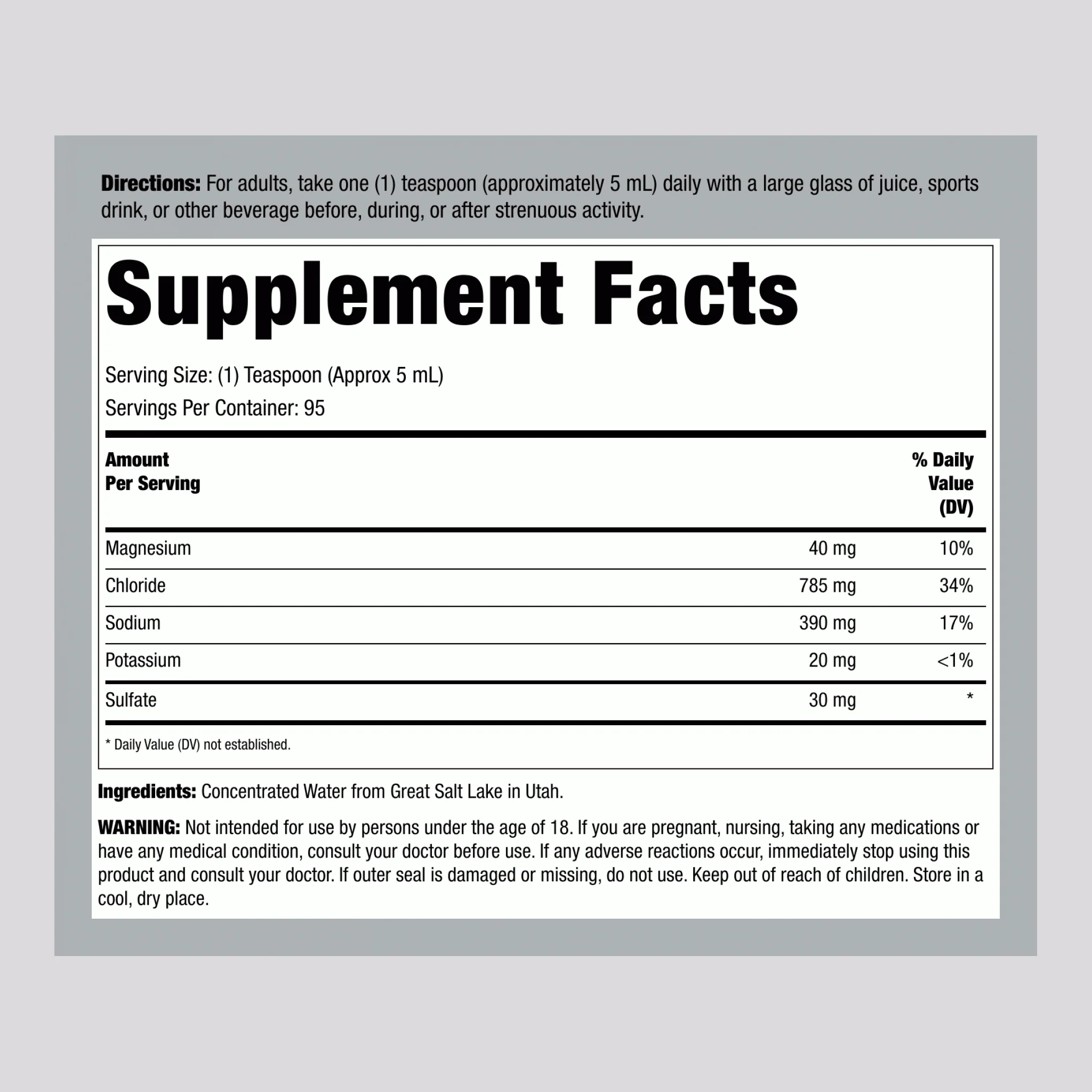 Electrolyte Concentrate Full Spectrum, 16 fl.oz (473 mL) Bottle - Image 2