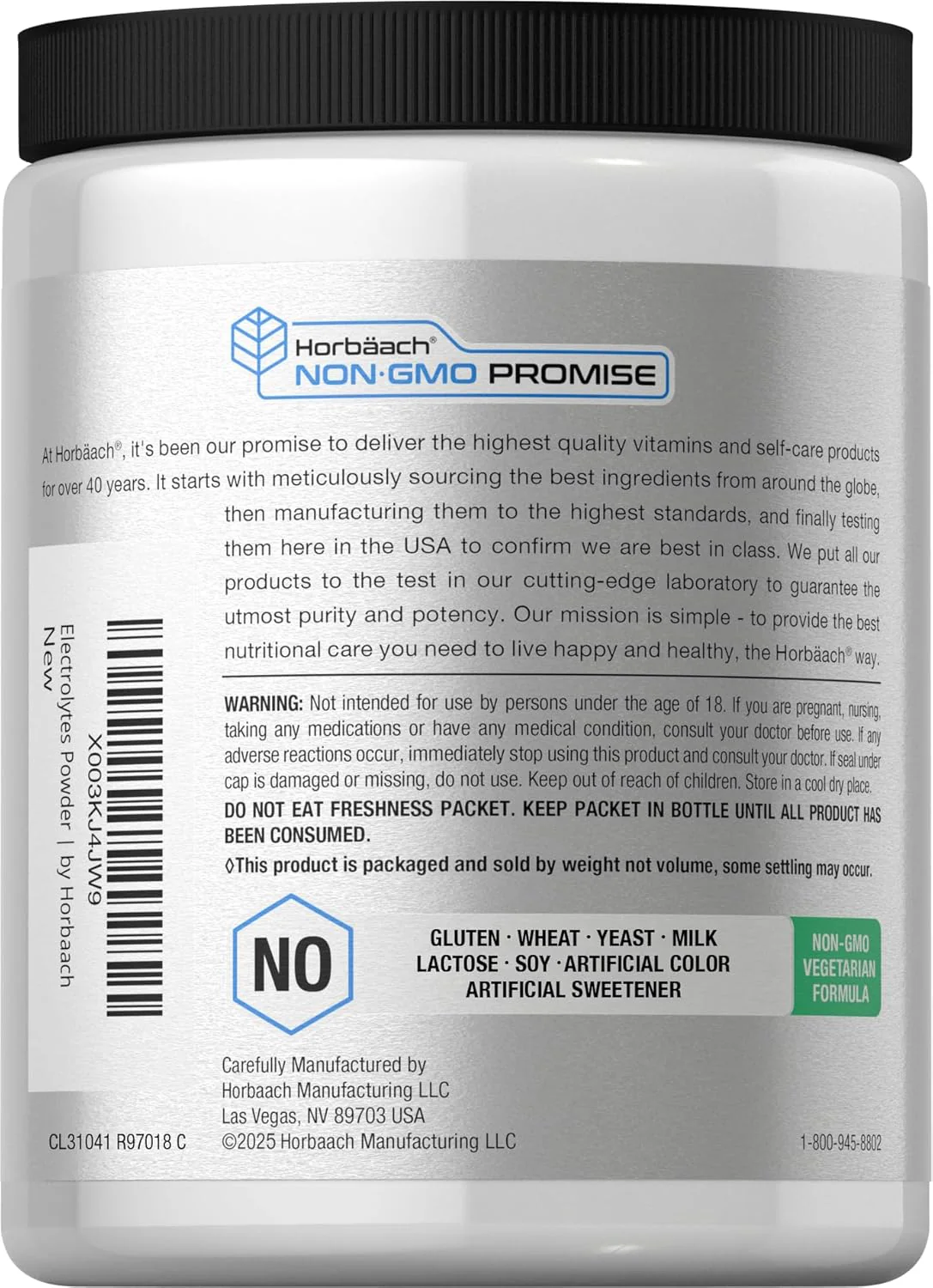 Electrolyte Powder (Lemon), 16 oz (454 g) Bottle - Image 4