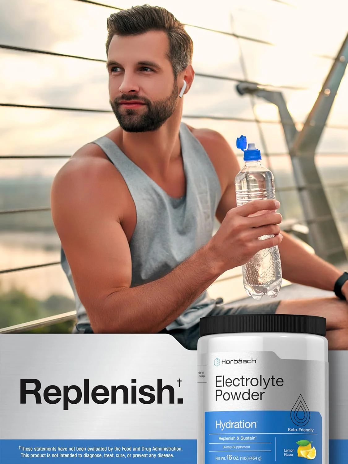 Electrolyte Powder (Lemon), 16 oz (454 g) Bottle - Image 7