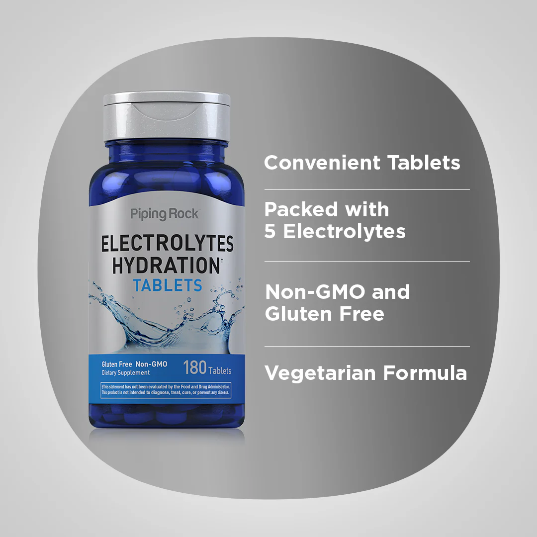 Electrolytes Hydration, 180 Tablets - Image 3