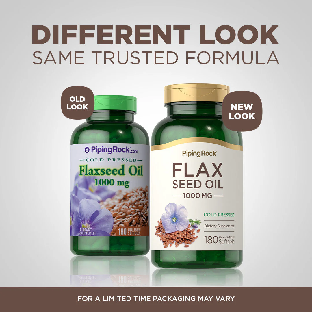 Flaxseed Oil, 1000 mg, 180 Quick Release Softgels, 2  Bottles - Image 4