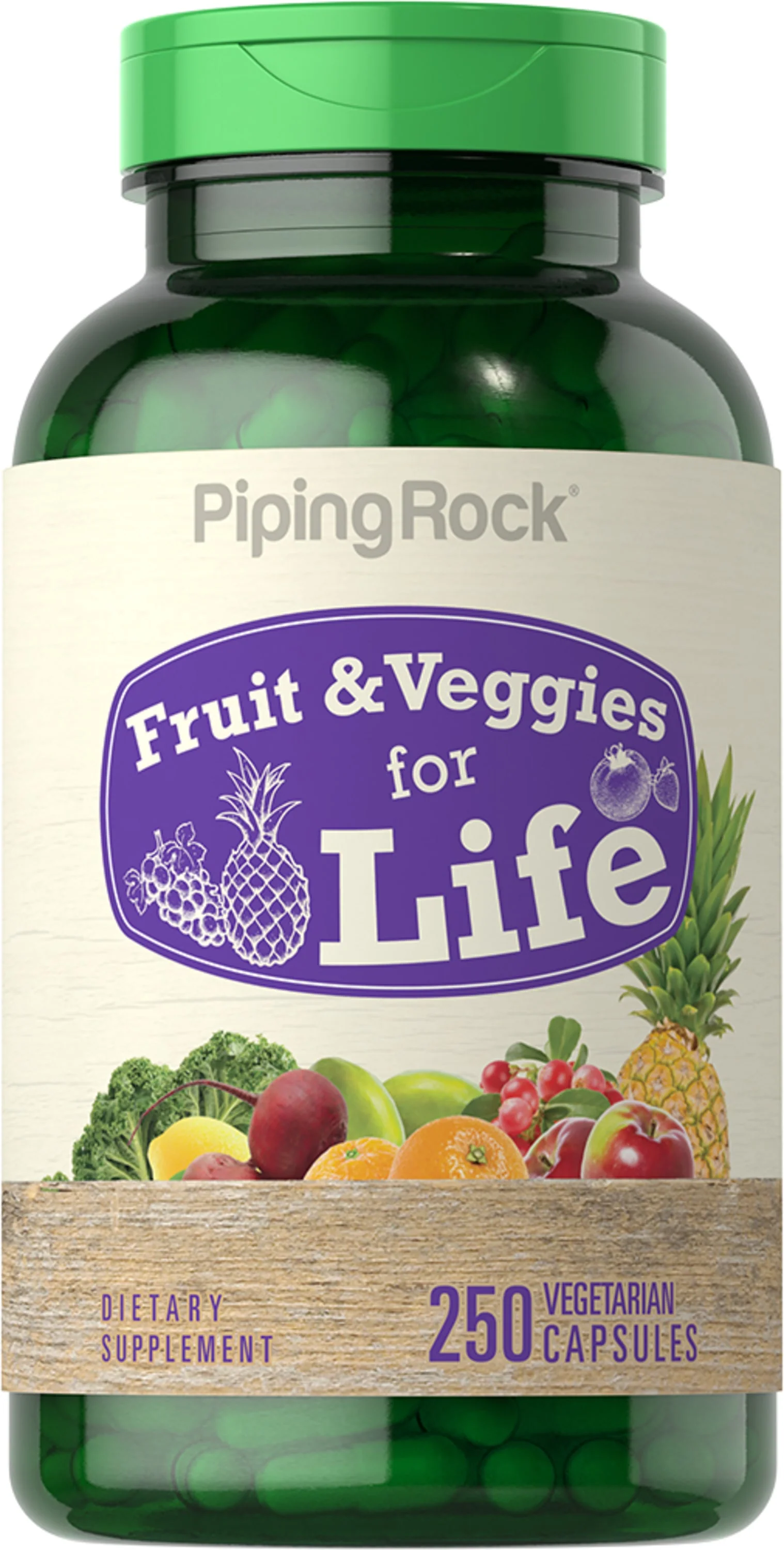 Fruit & Veggies for Life, 250 Vegetarian Capsules - Image 8