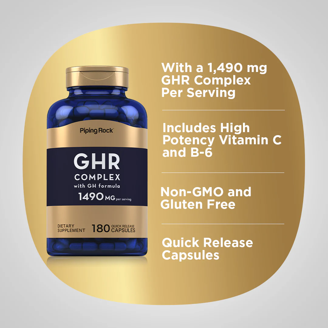 GHR Complex, 1490 mg (per serving), 180 Quick Release Capsules - Image 4