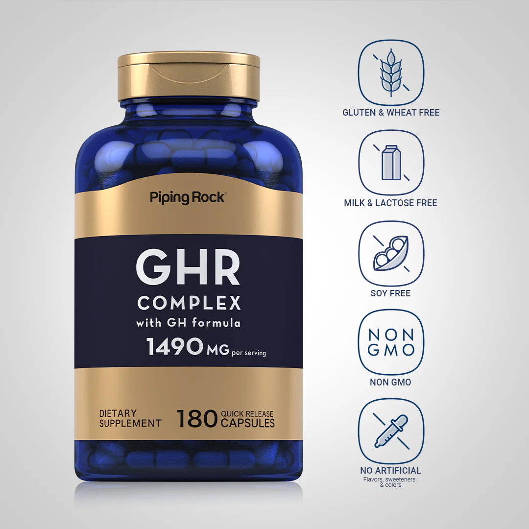 GHR Complex, 1490 mg (per serving), 180 Quick Release Capsules, 2  Bottles - Image 5