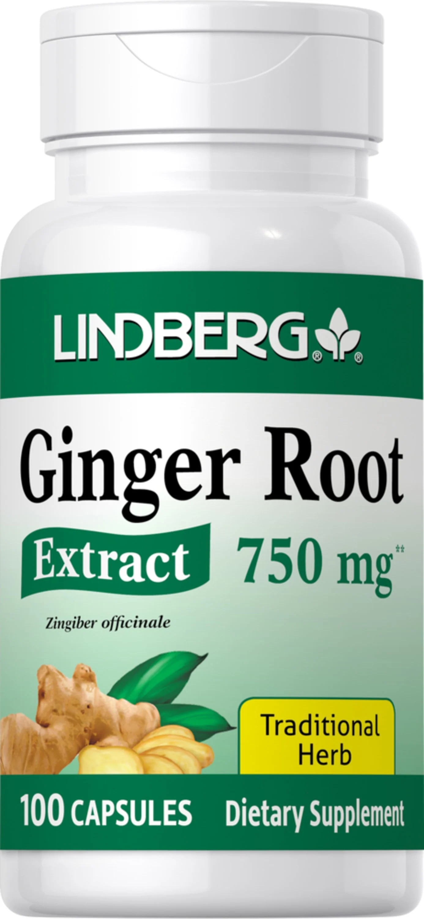 Ginger Root Extract, 750 mg, 100 Capsules - Image 8
