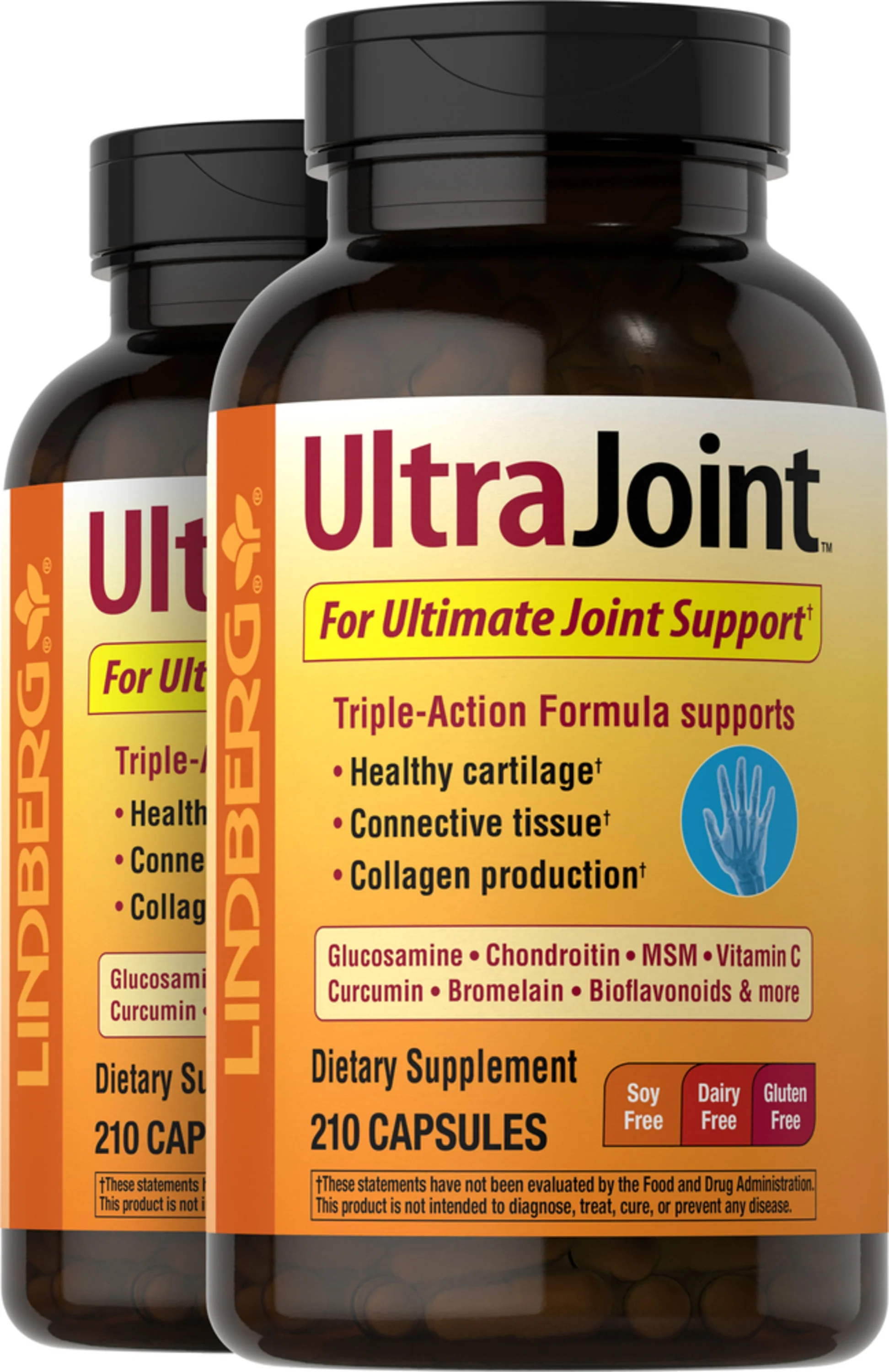 Glucosamine, Chondroitin, Turmeric & MSM UltraJoint, 210 Capsules, 2  Bottles - Image 8