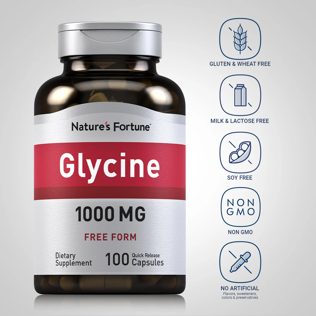 Glycine, 1000 mg, 100 Quick Release Capsules - Image 5