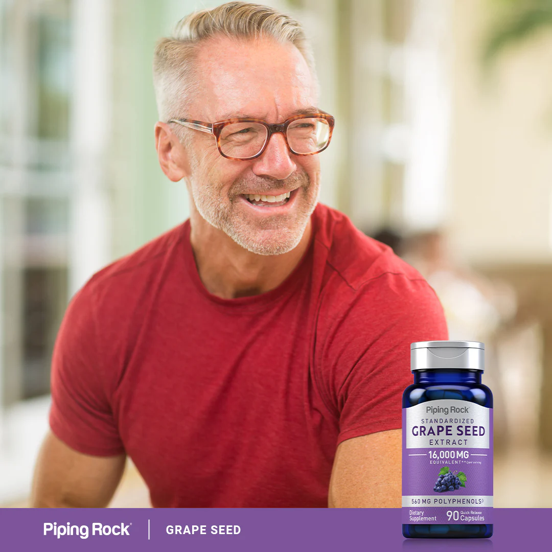 Grape Seed Extract, 16,000 mg (per serving), 90 Quick Release Capsules, 2  Bottles - Image 7