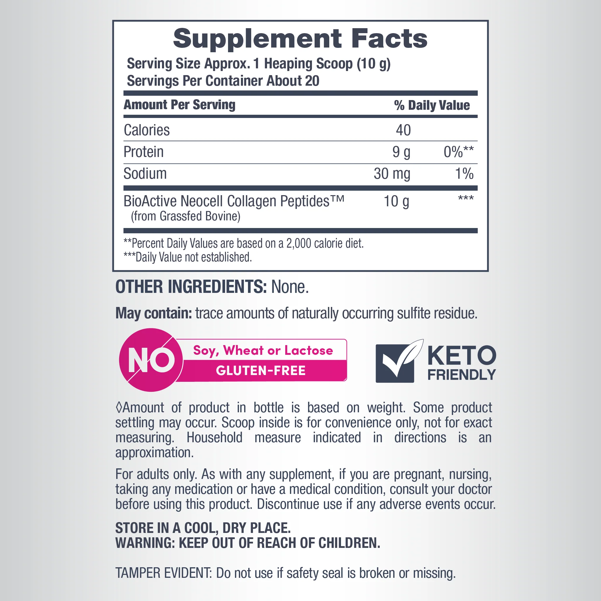 Grassfed Collagen Peptides, 7 oz (200 g) Powder - Image 3