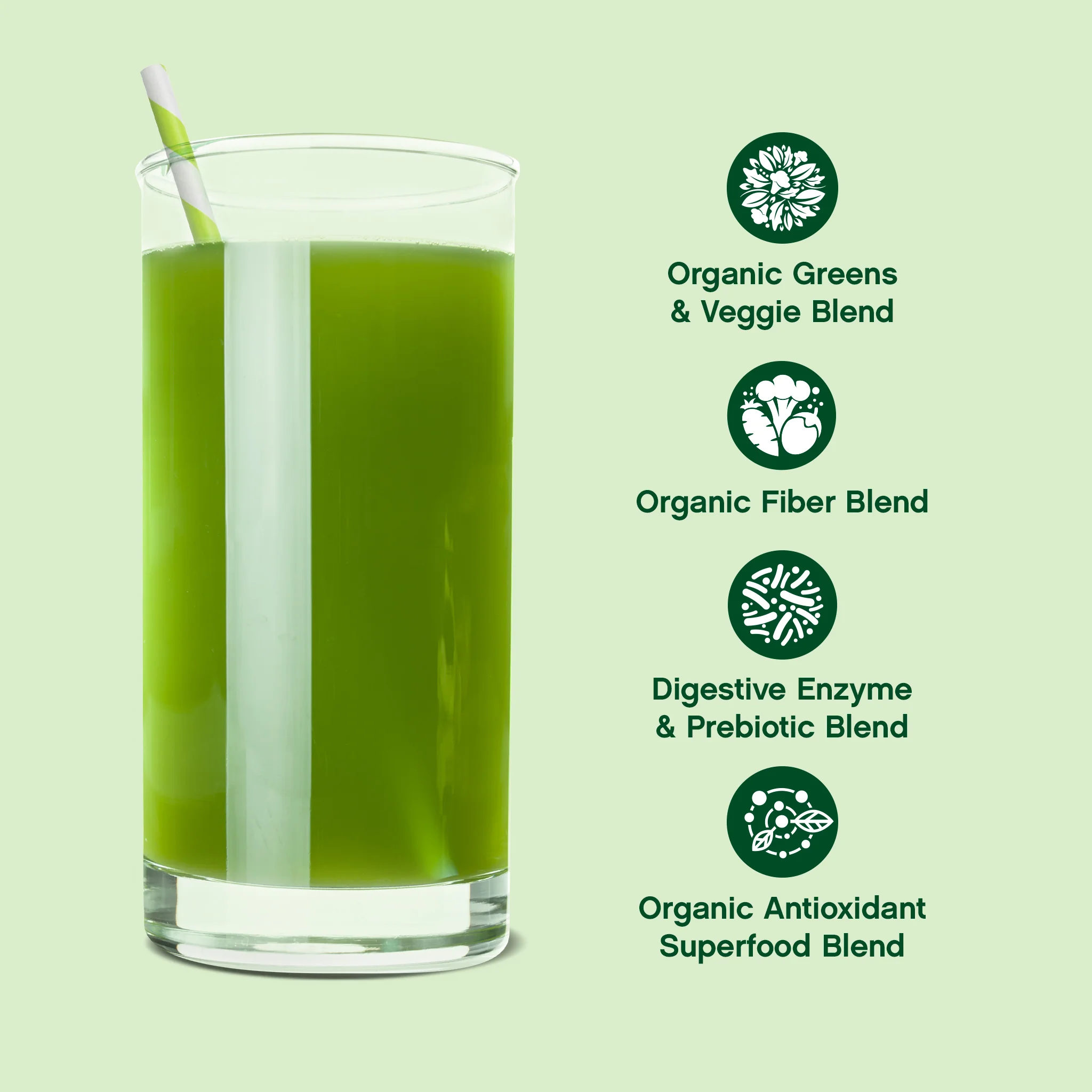 Greens Powder Unflavored (Organic), 5.3 oz (150 g) Bottle - Image 7