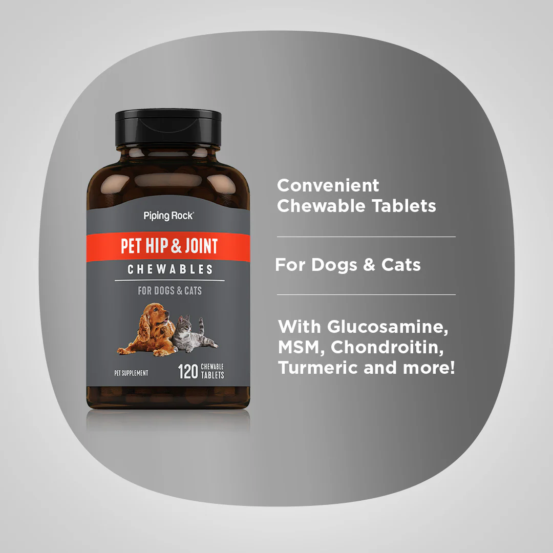 Hip & Joint for Dogs & Cats, 120 Chewable Tablets - Image 4