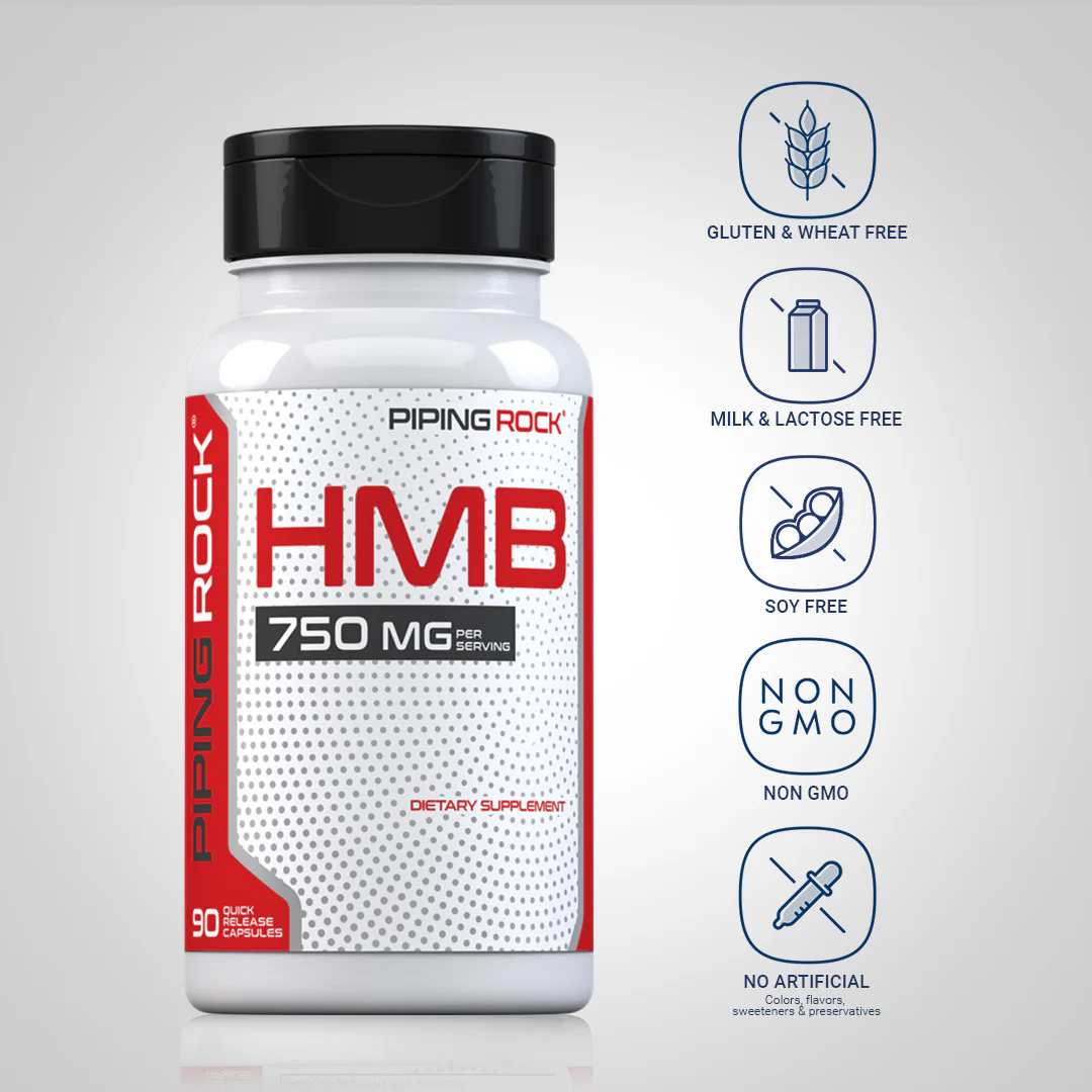 HMB, 750 mg (per serving), 90 Quick Release Capsules, 2  Bottles - Image 5