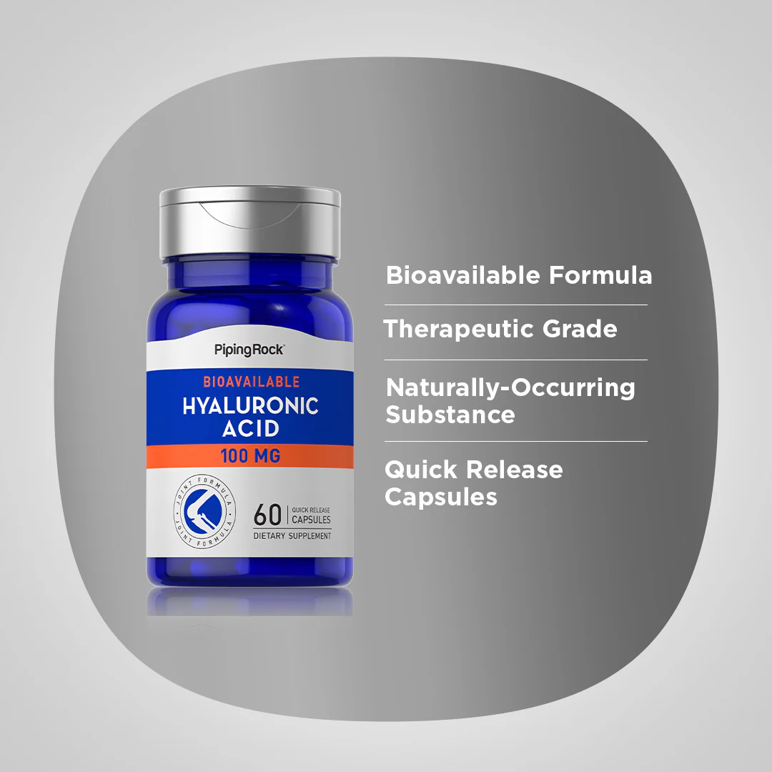 Hyaluronic Acid, 100 mg, 60 Quick Release Capsules - Image 4