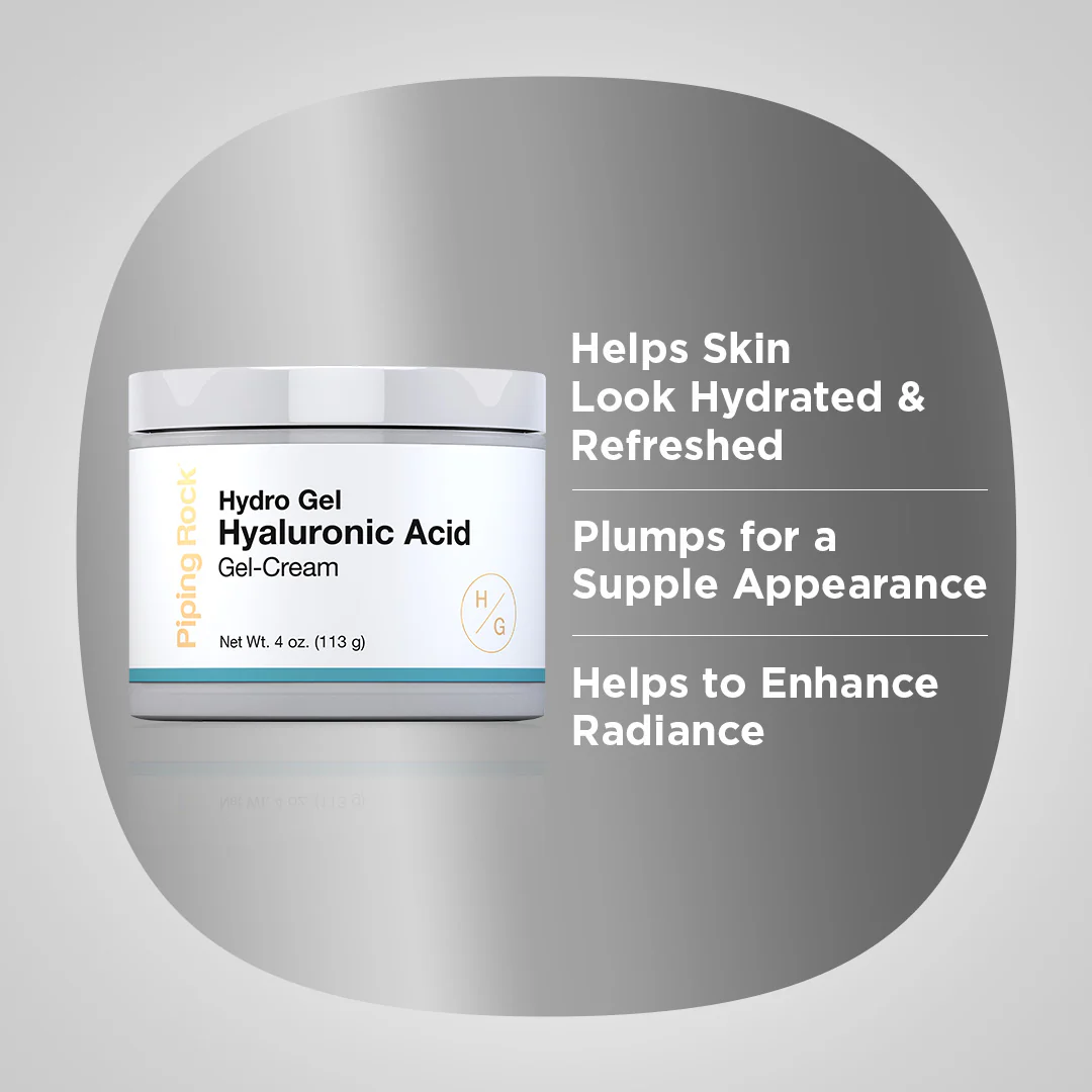 Hyaluronic Acid Gel Cream, 4 oz (113 g) Jar, 2  Jars - Image 3
