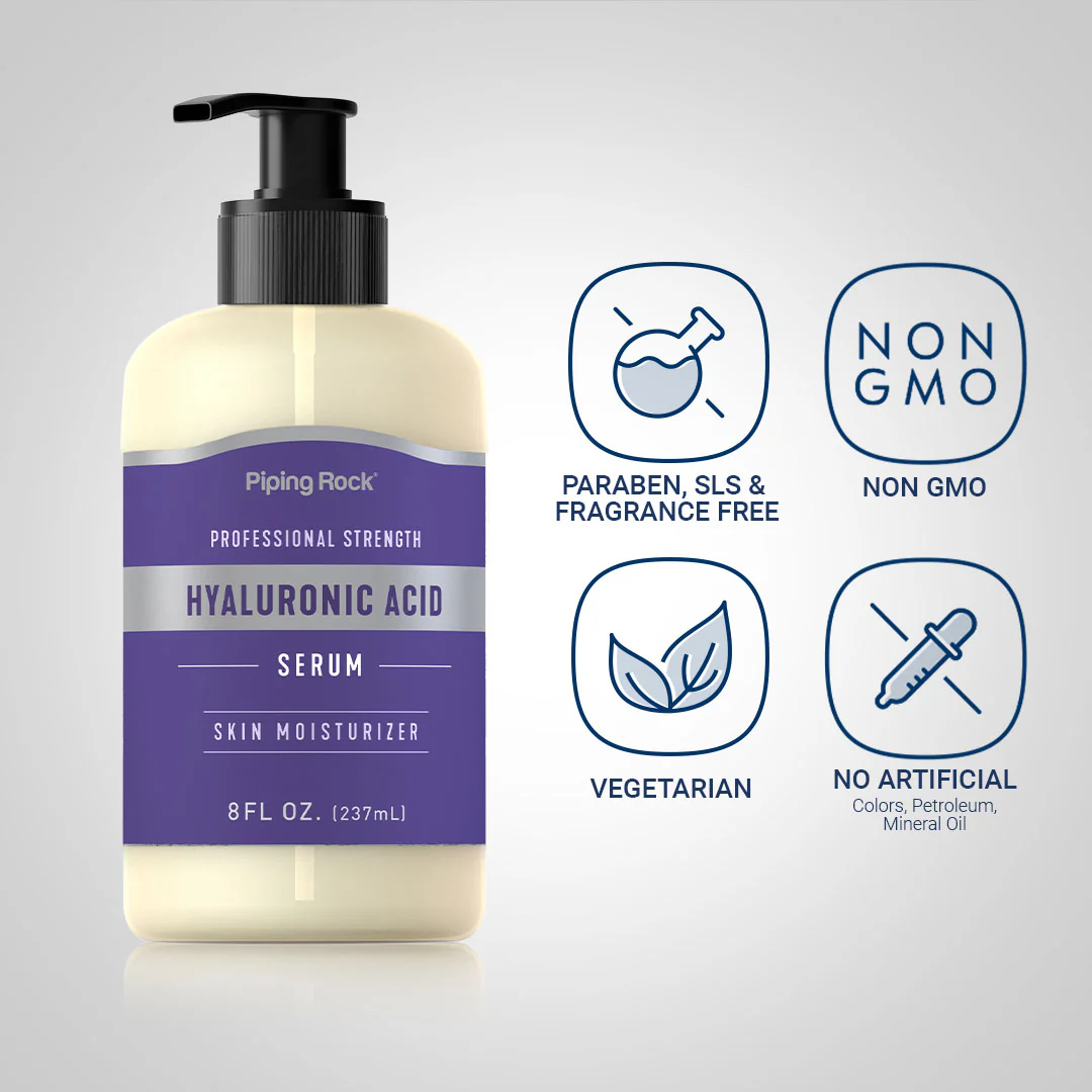 Hyaluronic Acid Serum, 8 oz (237 mL) Pump Bottle - Image 4