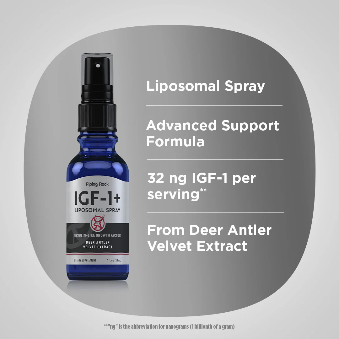 IGF Deer Antler Velvet Spray, Extra Strength, 1 fl oz (30 mL) Spray Bottle, 2  Spray Bottles - Image 3