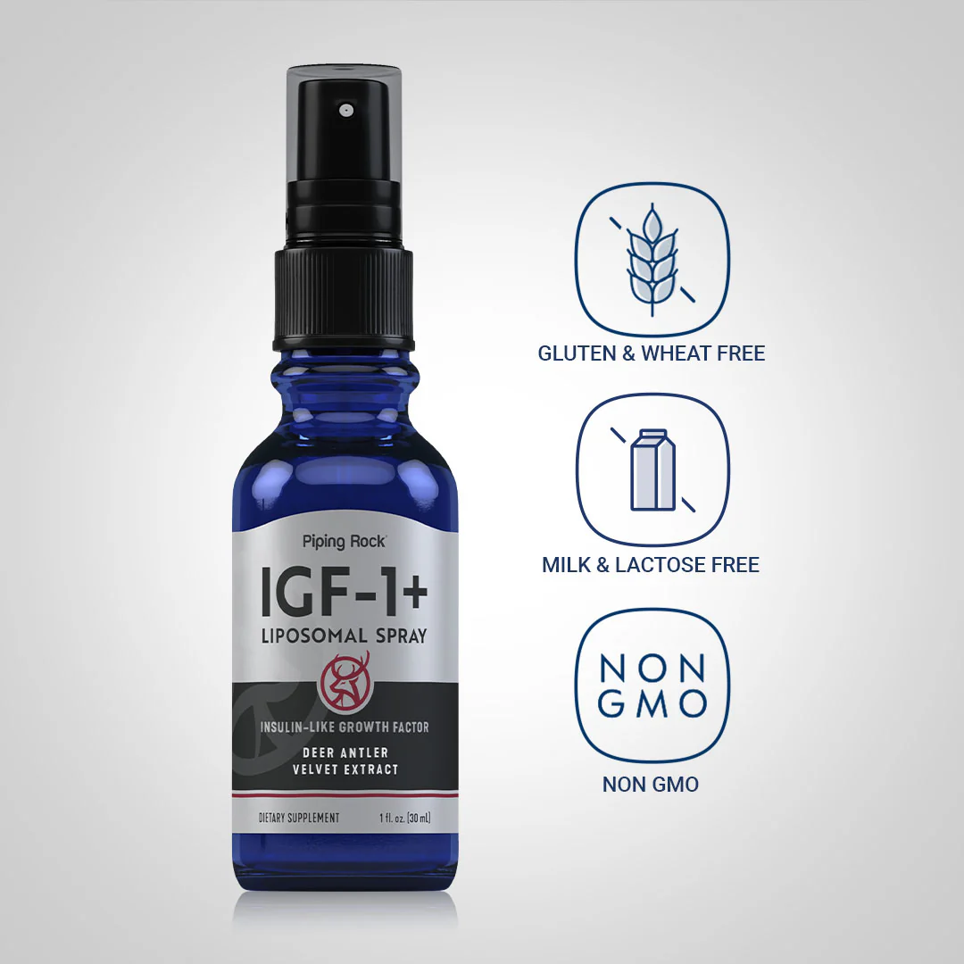 IGF Deer Antler Velvet Spray, Extra Strength, 1 fl oz (30 mL) Spray Bottle, 2  Spray Bottles - Image 4