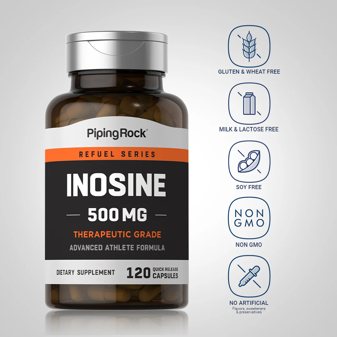 Inosine, 500 mg, 120 Quick Release Capsules - Image 5