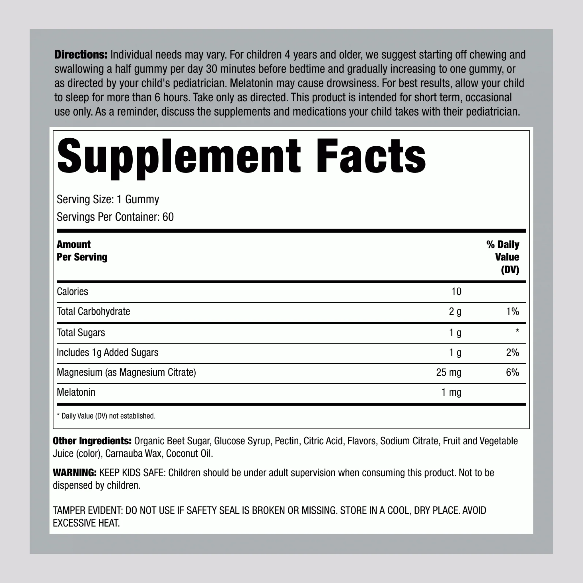 Kids Sleep Gummies Magnesium with Melatonin (Berry), 60 Gummies - Image 2