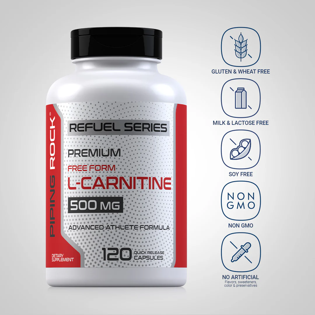 L-Carnitine, 500 mg, 120 Quick Release Capsules, 2  Bottles - Image 4