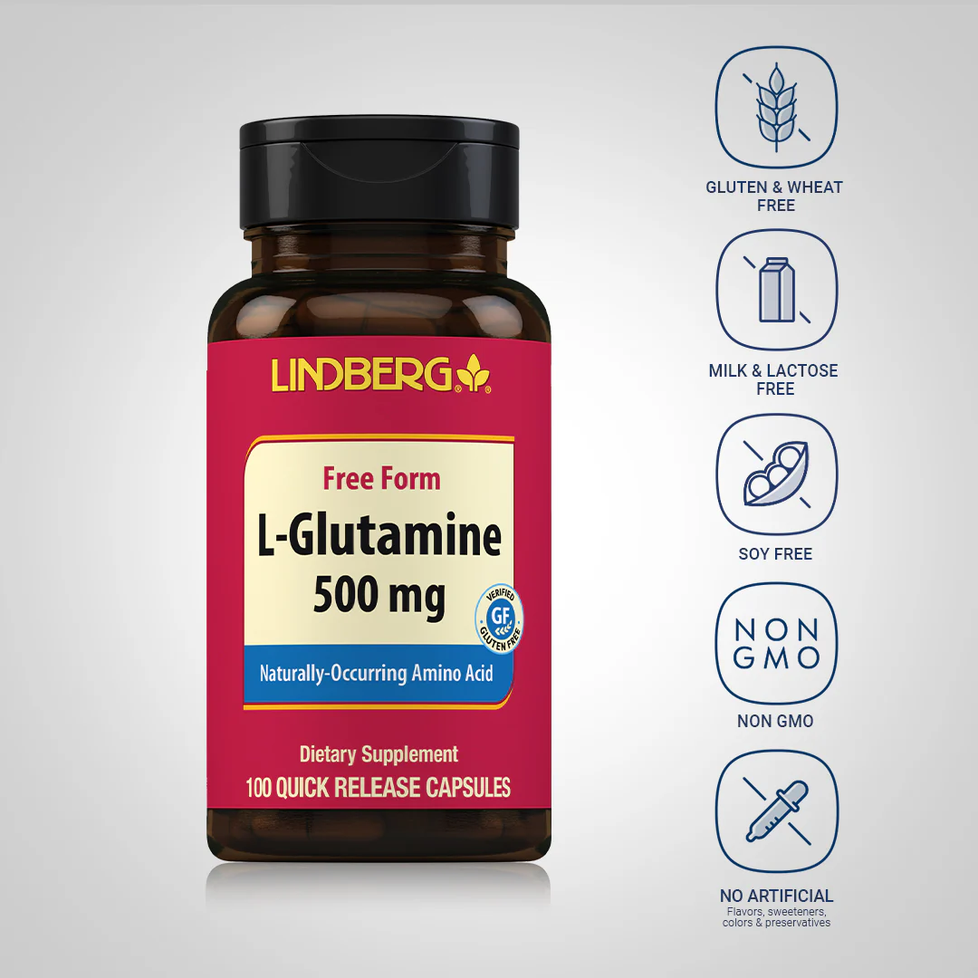 L-Glutamine, 500 mg, 100 Quick Release Capsules - Image 5