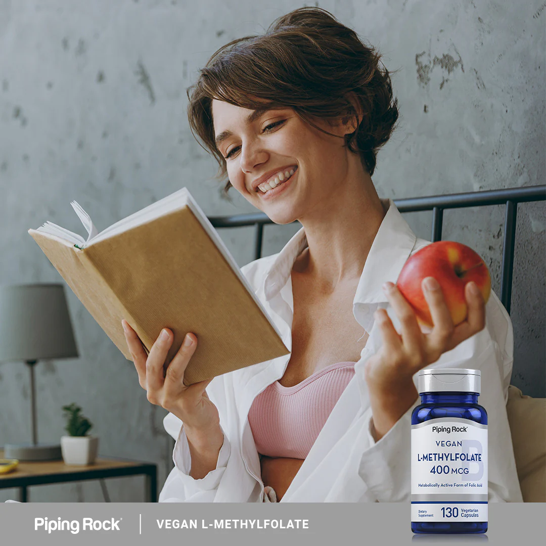 L-Methylfolate, 400 mcg, 130 Vegetarian Capsules - Image 6