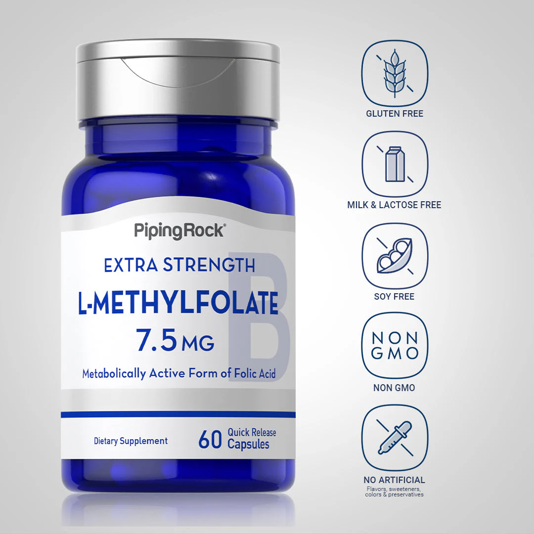 L-Methylfolate, 7.5 mg, 60 Quick Release Capsules, 2  Bottles - Image 6