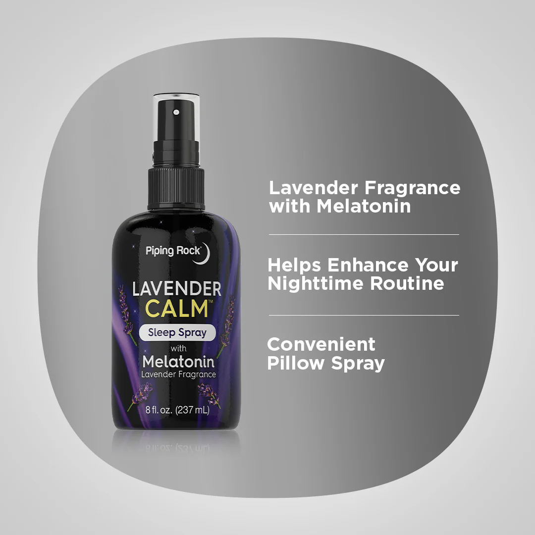 Lavender Calm with Melatonin, 8 fl.oz (237 mL) Spray Bottle - Image 3