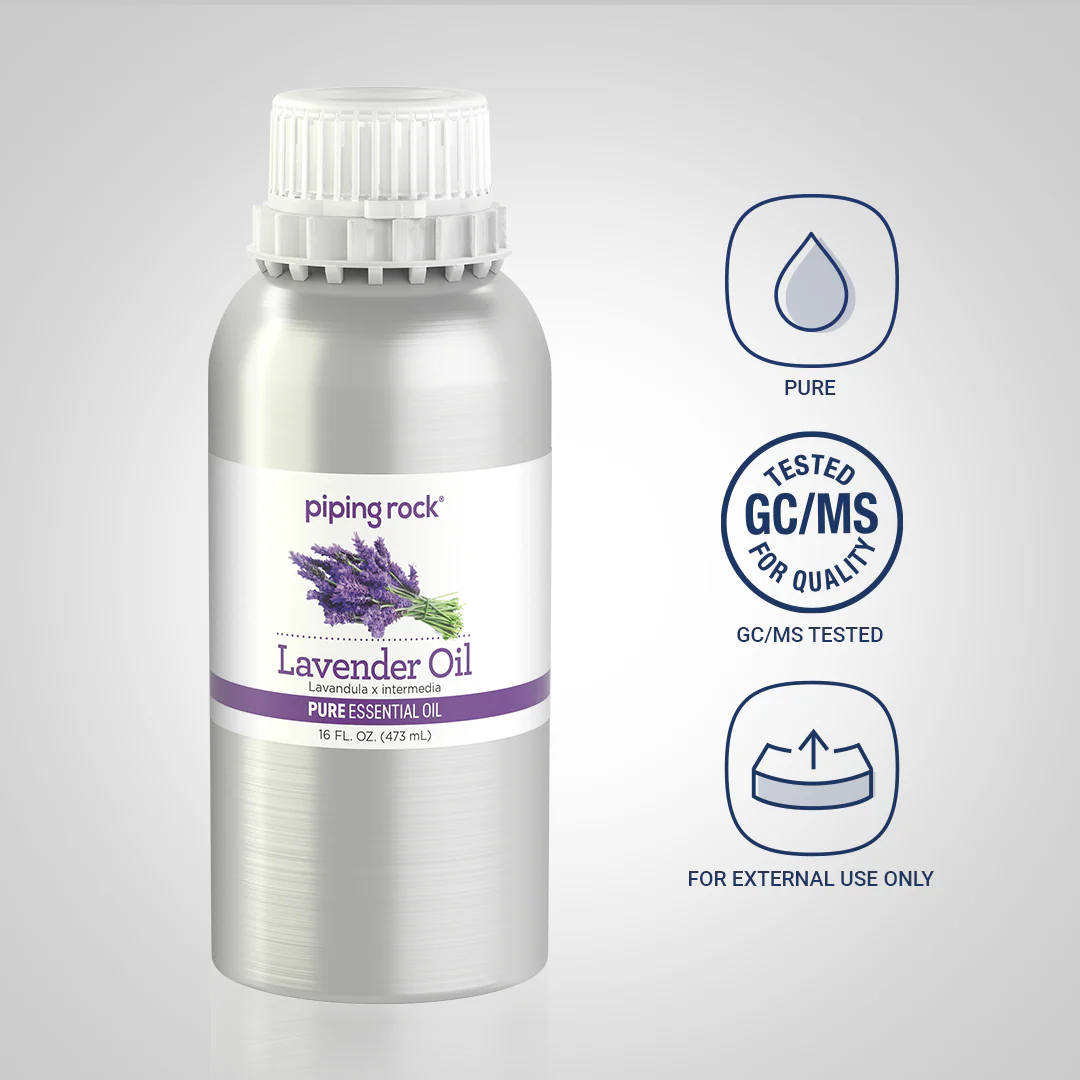 Lavender Pure Essential Oil (GC/MS Tested), 16 fl oz (473 mL) Canister - Image 4